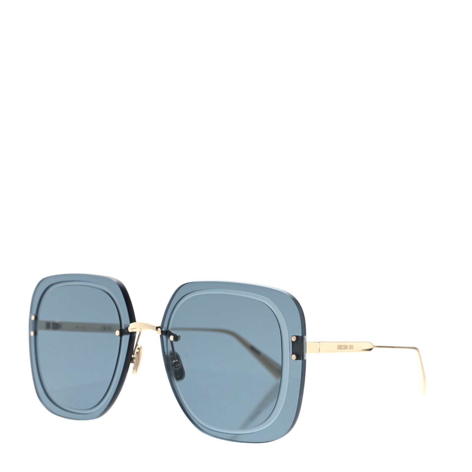 Christian Dior UltraDior SU Sunglasses Gold Blue 1 of 7