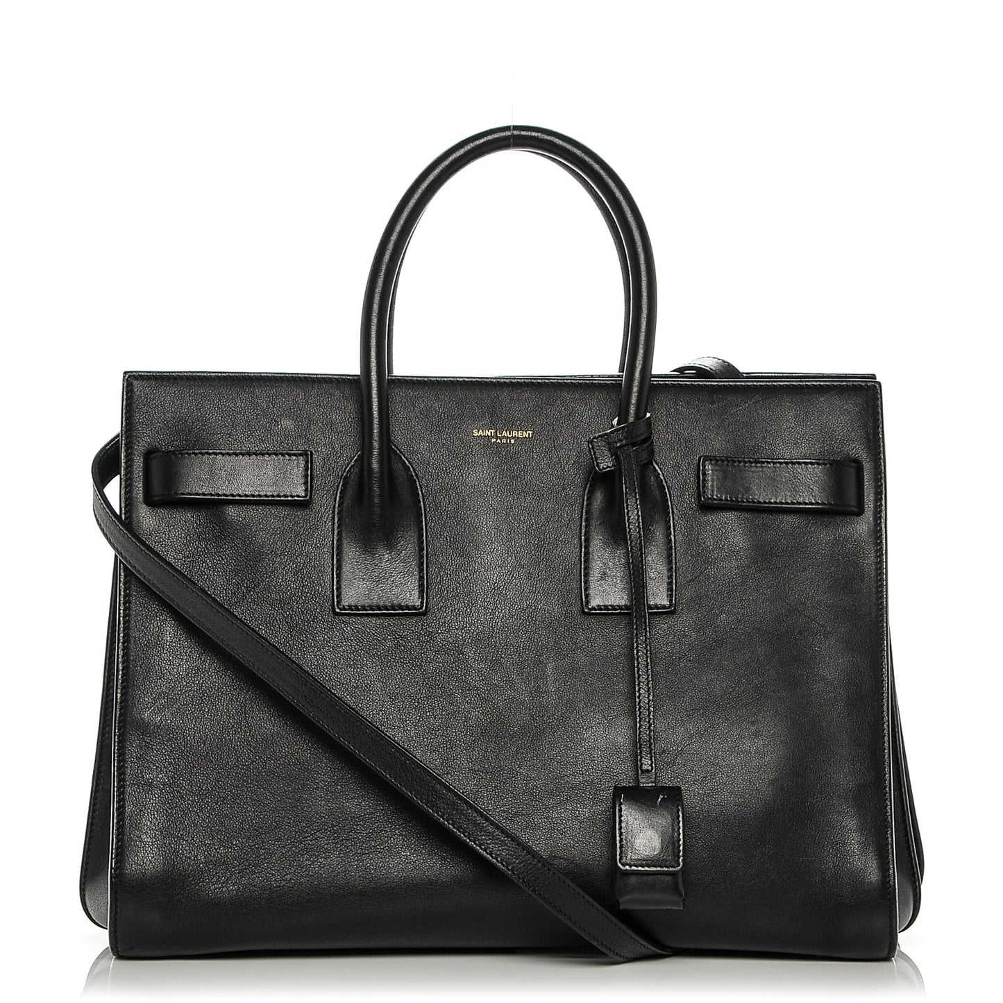 Calfskin Small Sac De Jour Black
