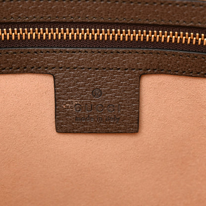 Gucci GG Supreme Monogram Web Medium Ophidia Boston Brown 6 of 11