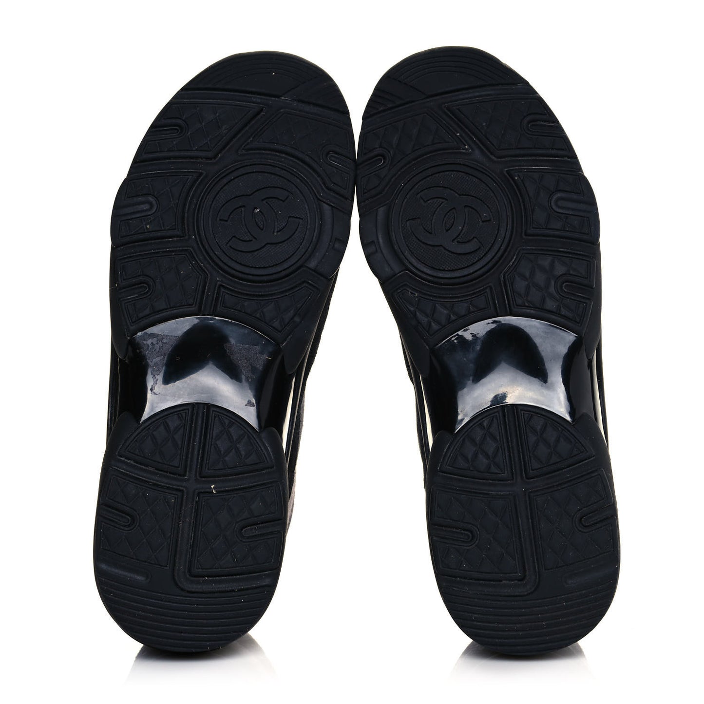 Suede Calfskin CC Sneakers 37.5 Grey