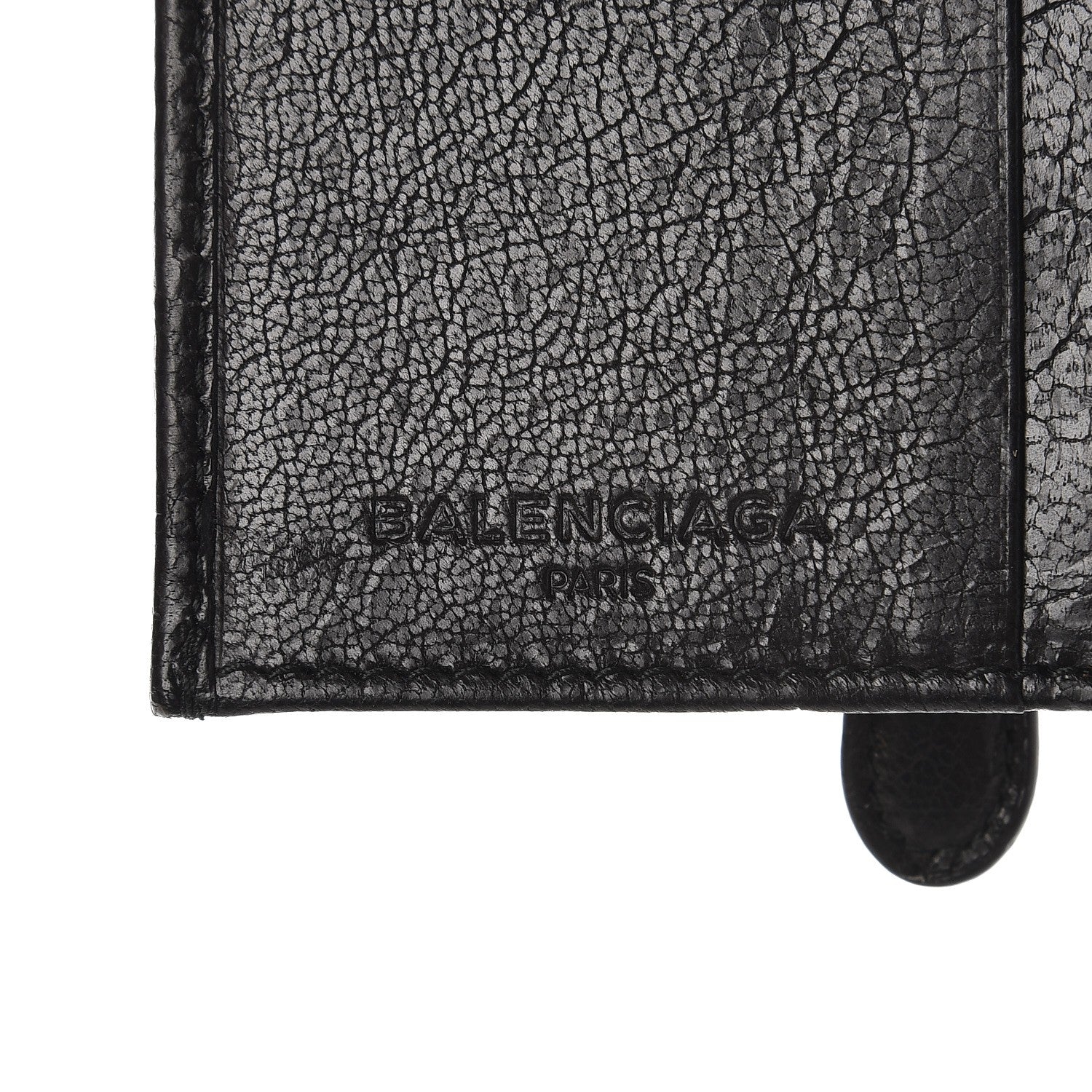 Balenciaga Agneau Giant 12 Gold Hardware Gold Card Holder Black 7 of 7
