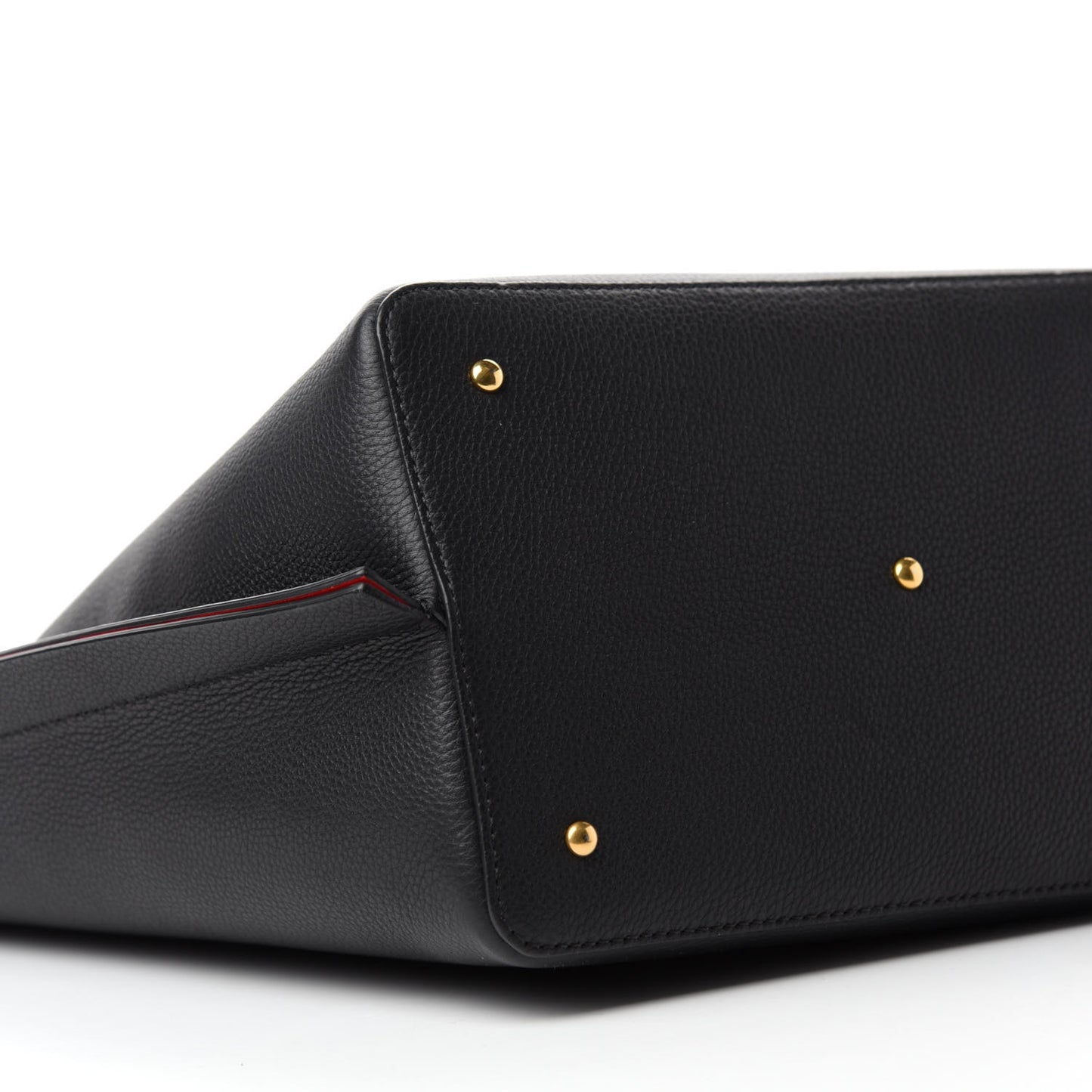 Grainy Calfskin Escape Hobo Bag Black