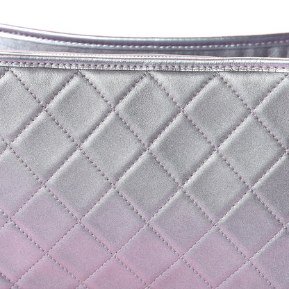 Chanel Iridescent Lambskin Calfskin Quilted Medium Gabrielle Hobo Light Purple 10 of 11