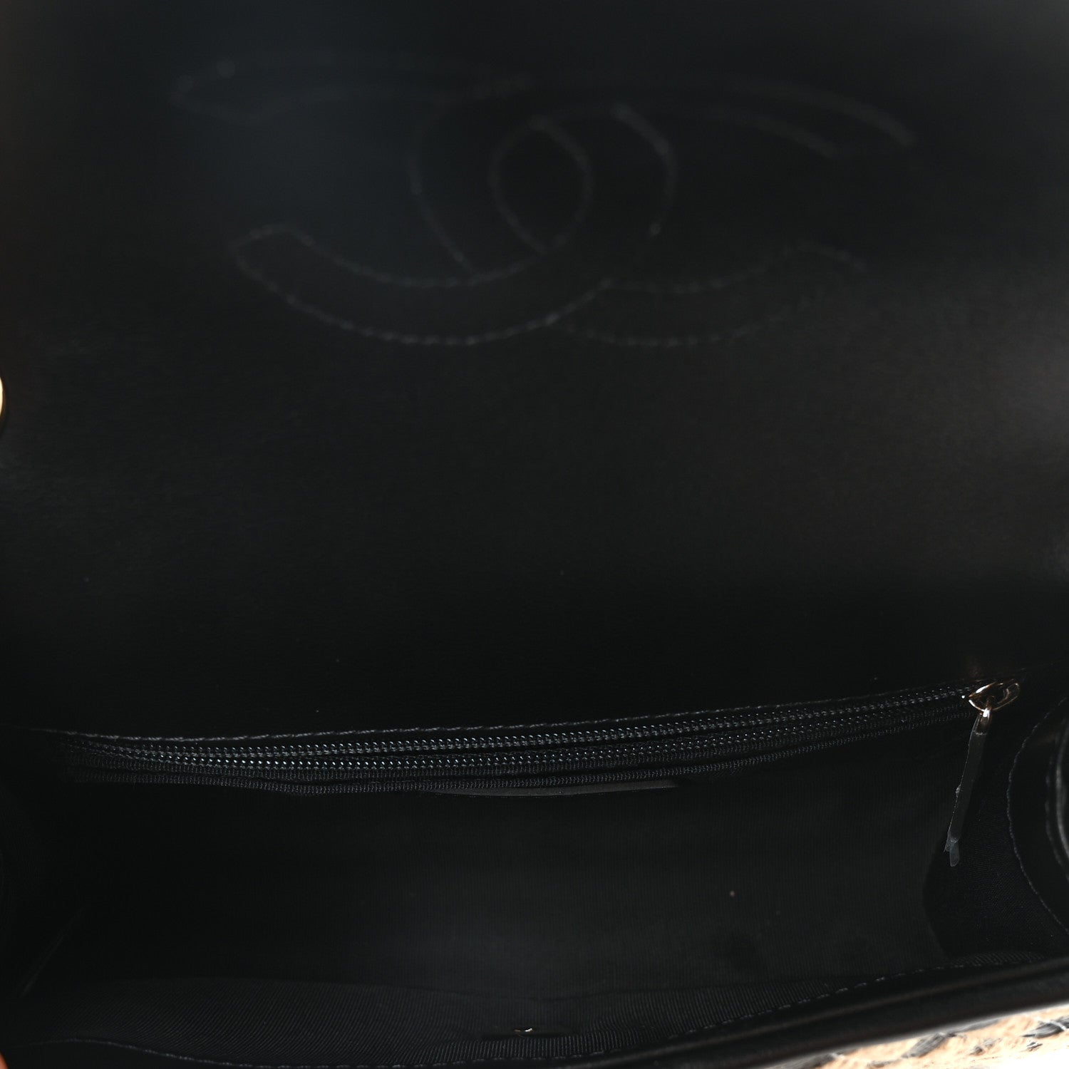 Chanel Raffia Jute Striped Small Urban Jungle Single Flap Black Beige 5 of 11