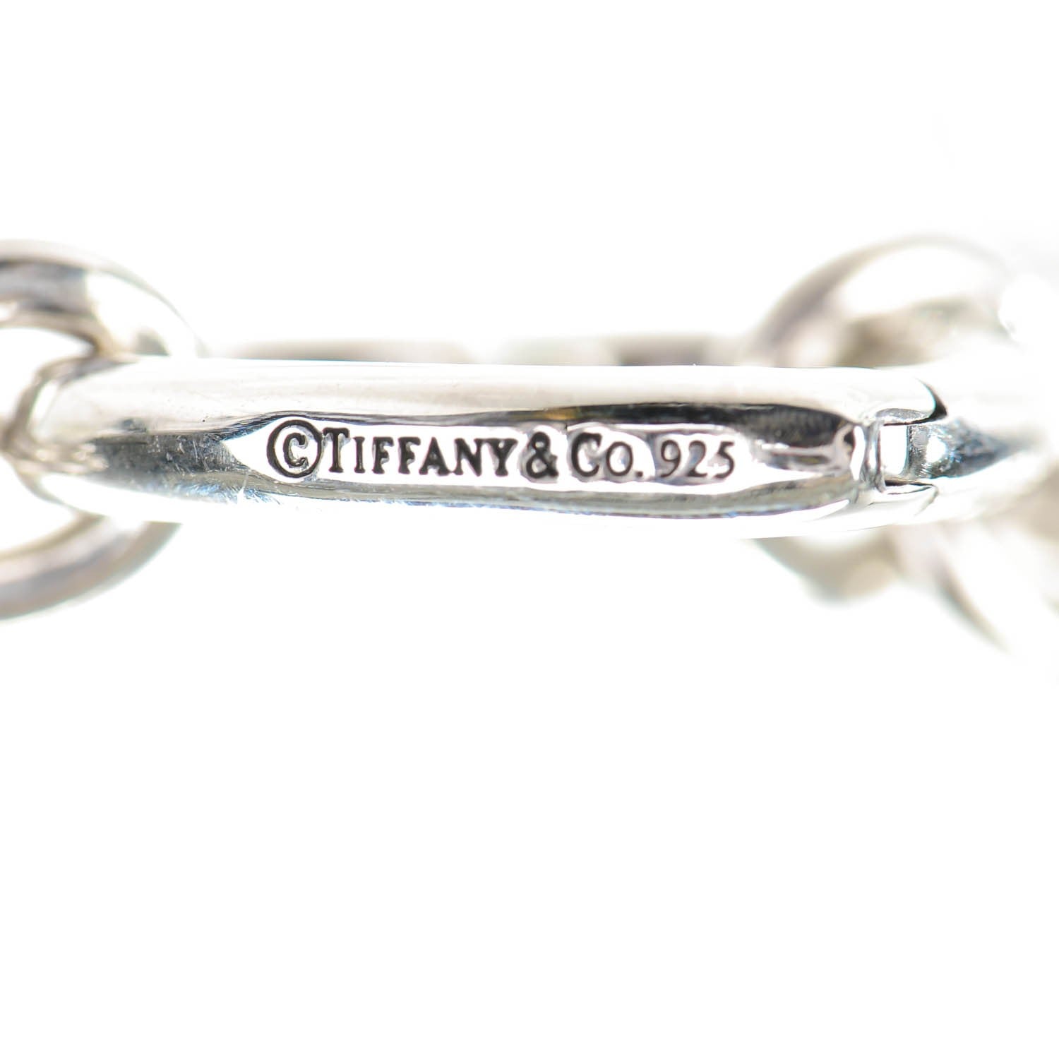 Tiffany Sterling Silver Heart Clasp Choker Necklace 4 of 5