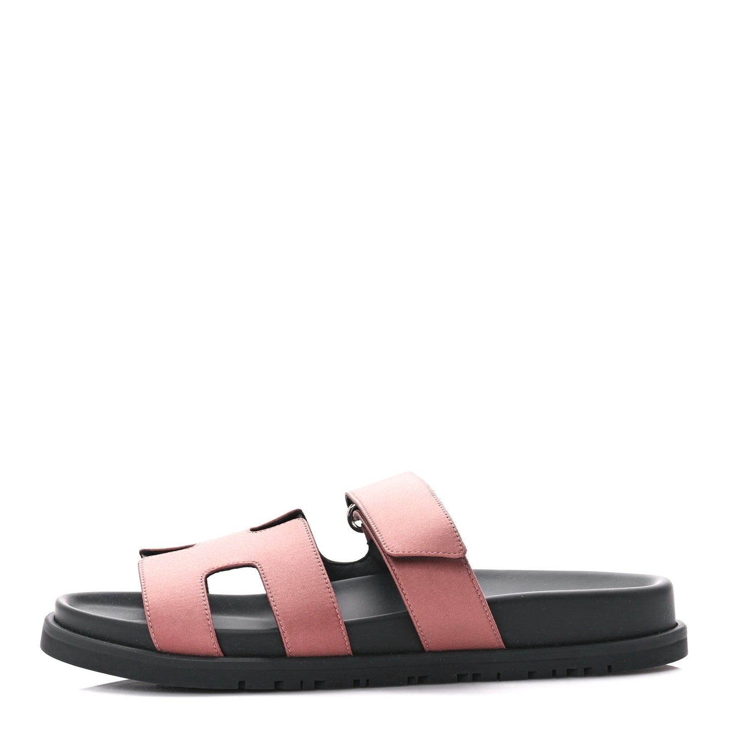 Satin Crepe Chypre Sandals 36 Bois De Rose