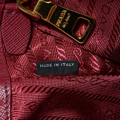 Prada Saffiano Lux Medium Tote Cherry 9 of 14