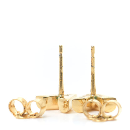 Louis Vuitton Brass Essential V Stud Earrings Gold 4 of 6