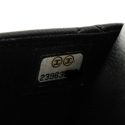 Chanel Lambskin Quilted Wallet On Chain WOC Black 9 of 9