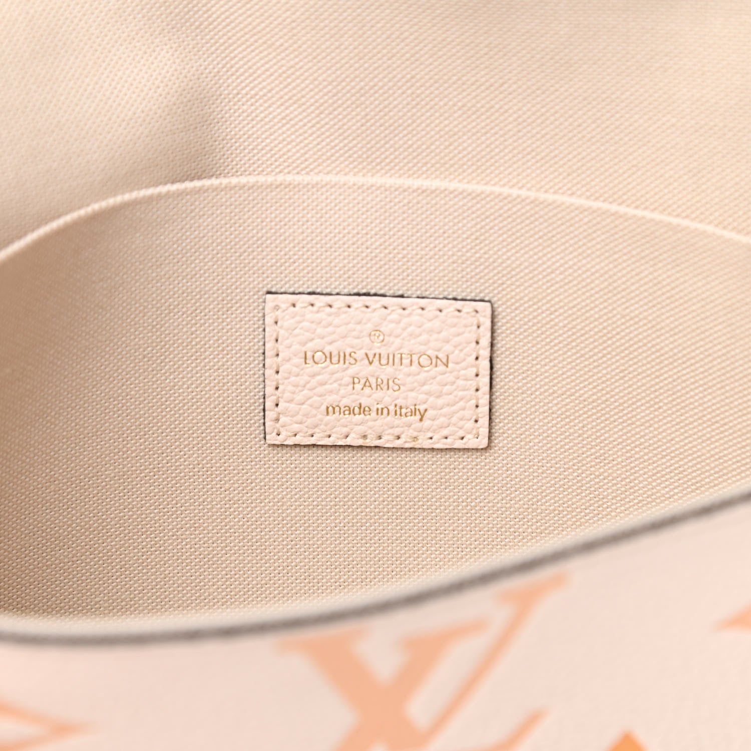 Louis Vuitton Empreinte Monogram Giant By The Pool Felicie Pochette Chain Wallet Cream Saffron 8 of 13