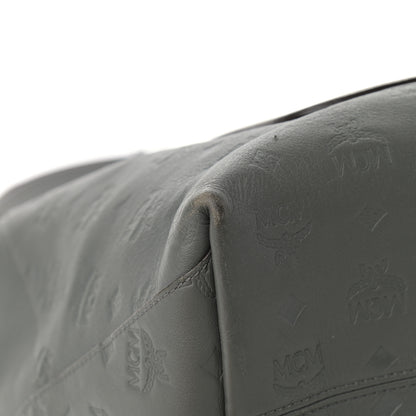 MCM Calfskin Ottomar Monogram Large Klara Hobo Grey 13 of 17