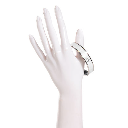 Hermes Enamel Printed Caleche Medium Bracelet 70 White 2 of 4