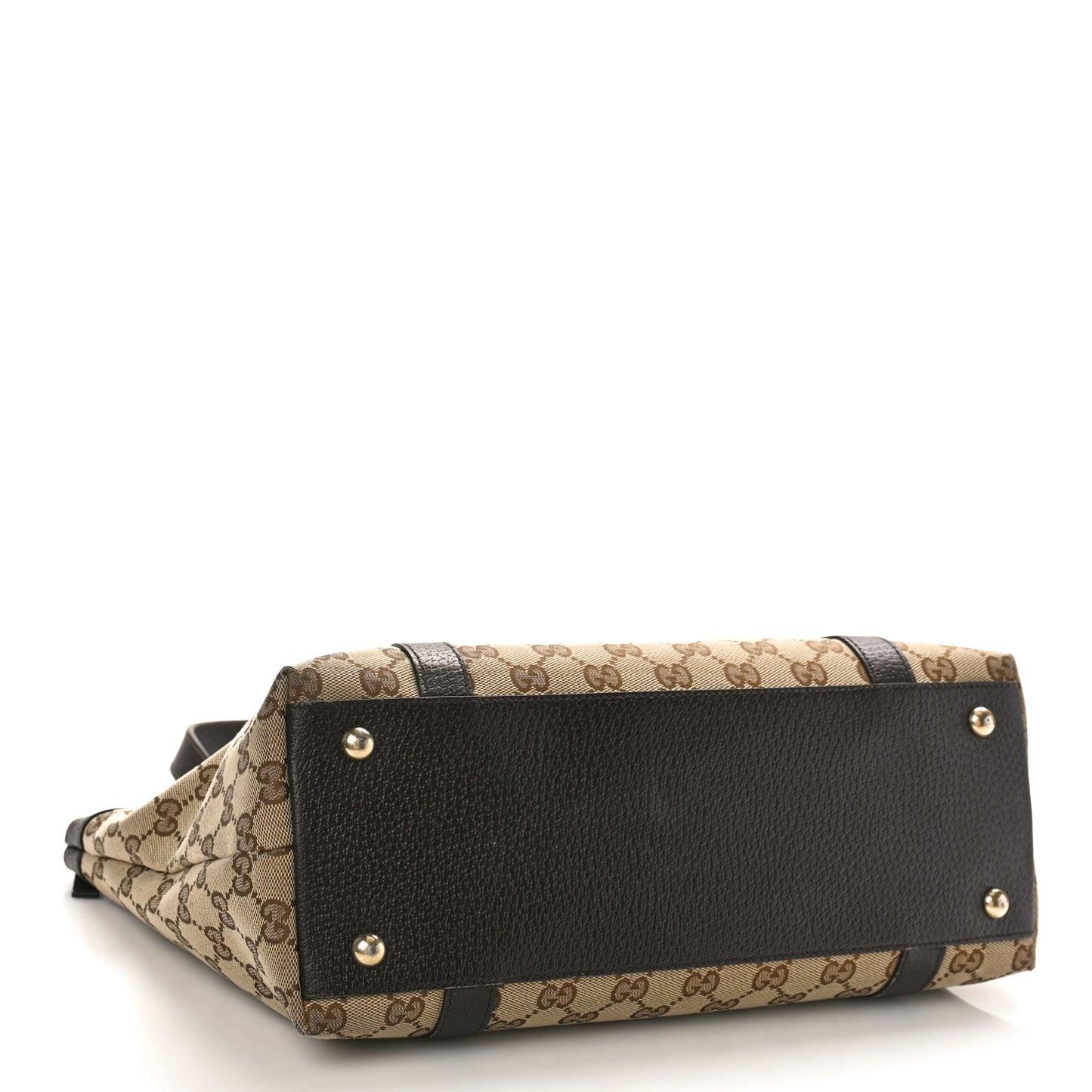 Monogram Medium Abbey Tote Dark Brown