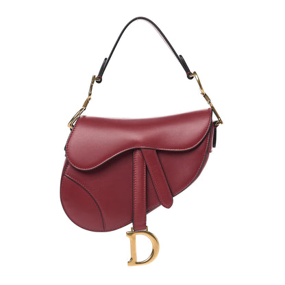 Christian Dior Calfskin Mini Saddle Bag Red 1 of 8