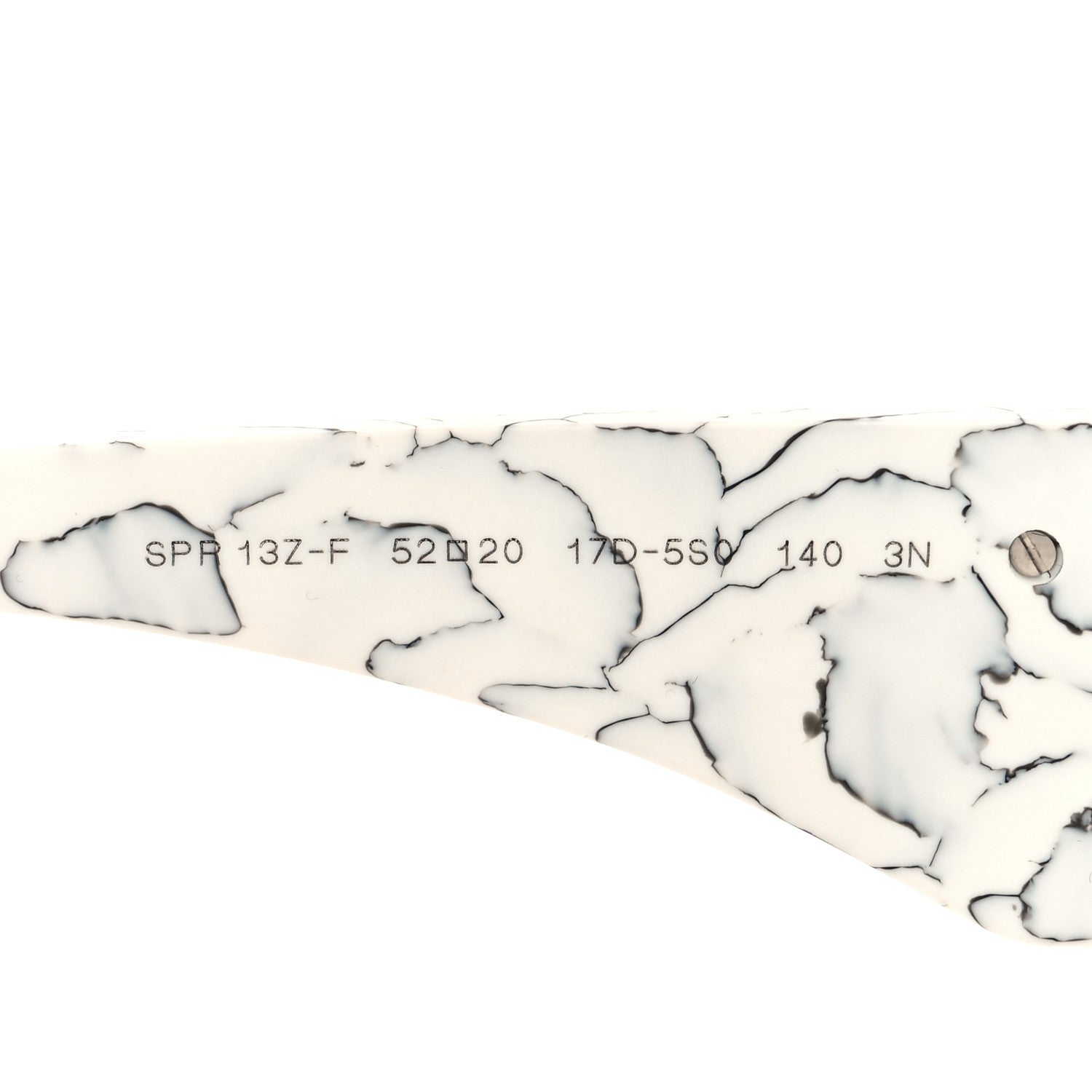 Prada Acetate Symbole Sunglasses SPR 13Z White Marble 6 of 8