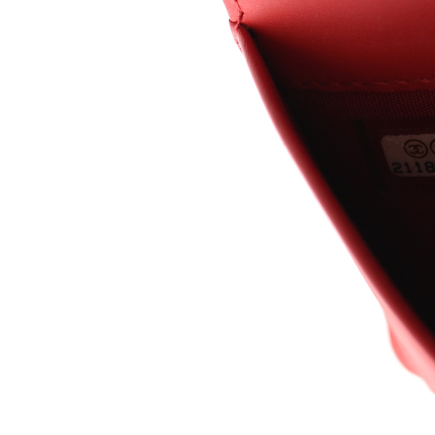 Chanel Caviar Timeless CC Yen Wallet Red 8 of 9
