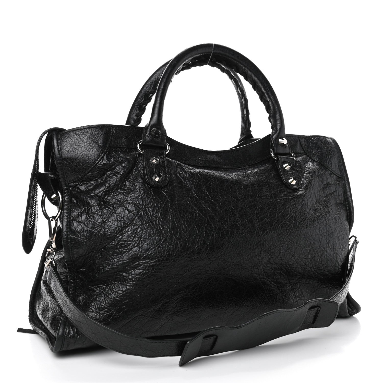 Balenciaga Agneau Classic Silver Hardware City Black 2 of 4