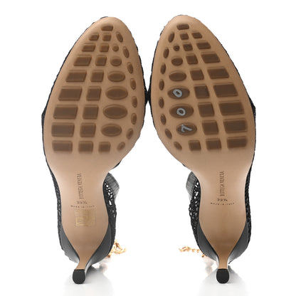 Bottega Veneta Mesh Nappa Chunky Chain Sandals 39.5 Black 5 of 7