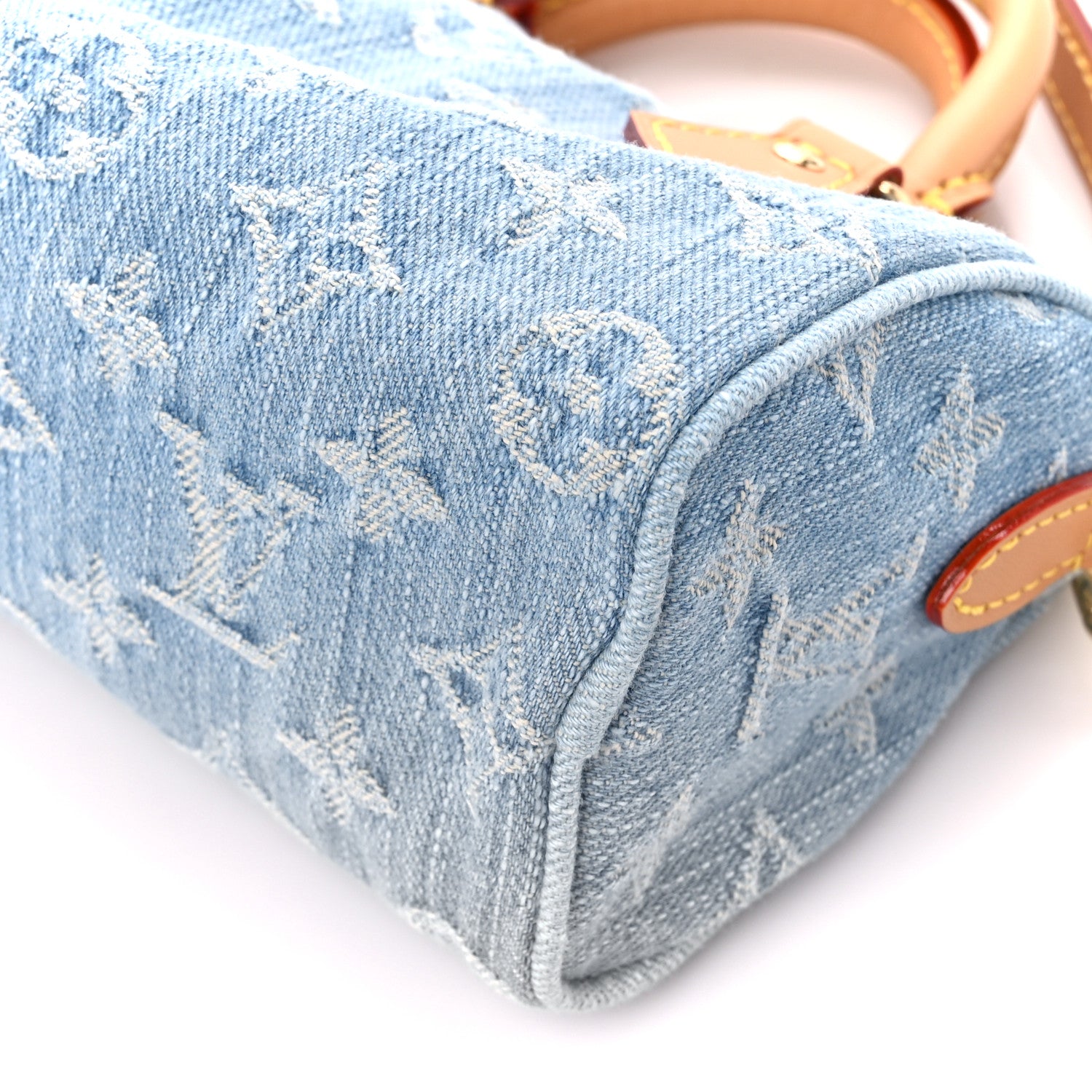 Louis Vuitton Monogram Denim Nano Speedy Sky Blue 9 of 10