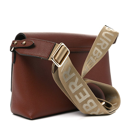 Burberry Grainy Calfskin Vintage Check Note Crossbody Bag Malt Brown 2 of 9