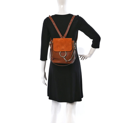 Chloe Suede Calfskin Medium Faye Backpack Tan 2 of 8
