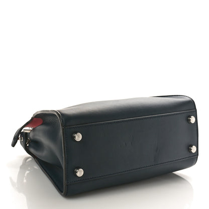 Fendi Vitello Tahiti Burro Medium Peekaboo Iconic Essentially Satchel Blue Notte Flamingo Black Cherry 4 of 10