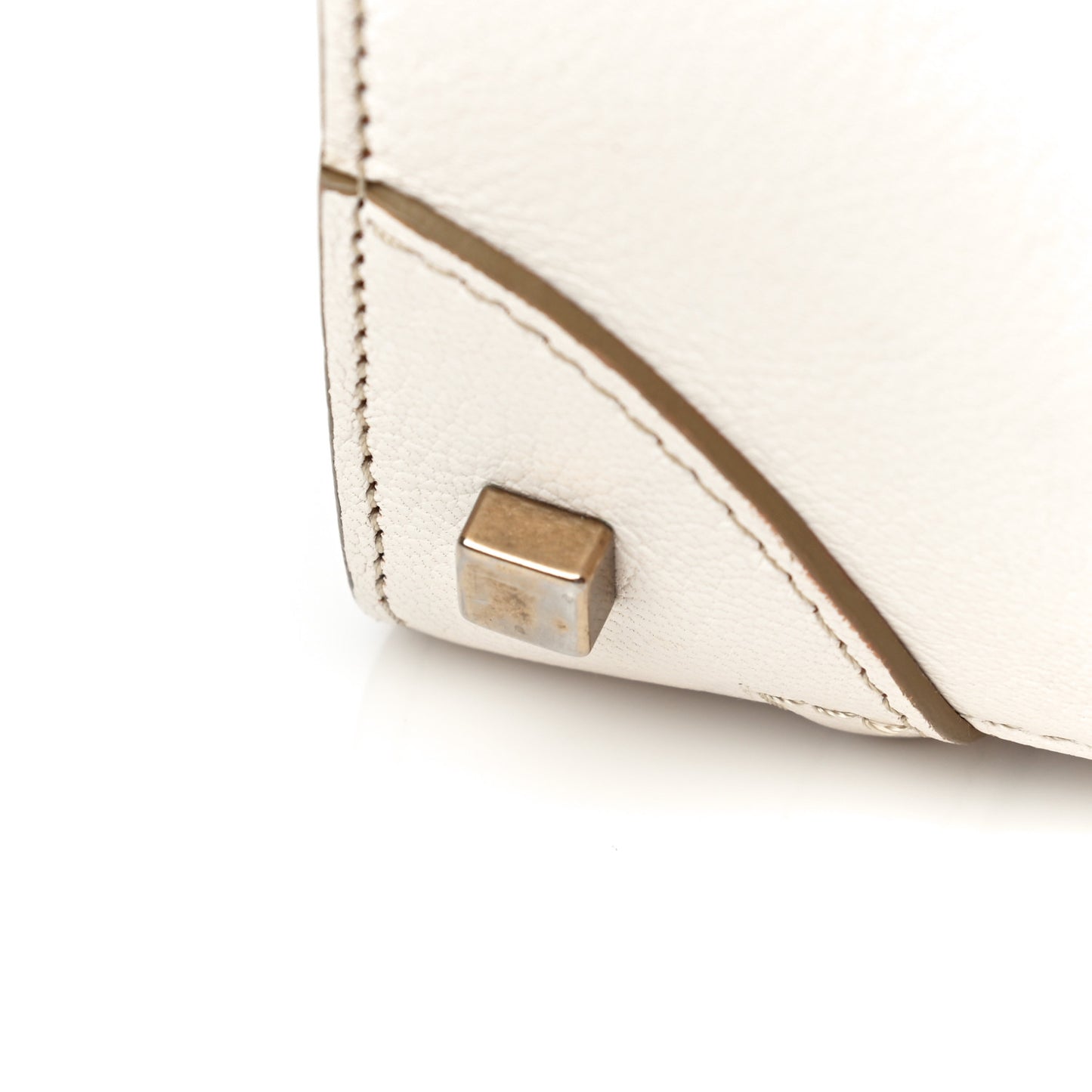 Goatskin Mini Luggage White