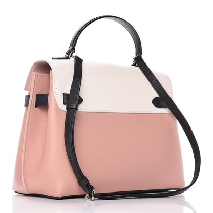 Louis Vuitton Soft Calfskin Lockme Ever Rose Ballet White Maito Black 3 of 10