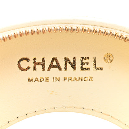 Chanel Lambskin Coco Lifesaver Round Bag Black White 6 of 14