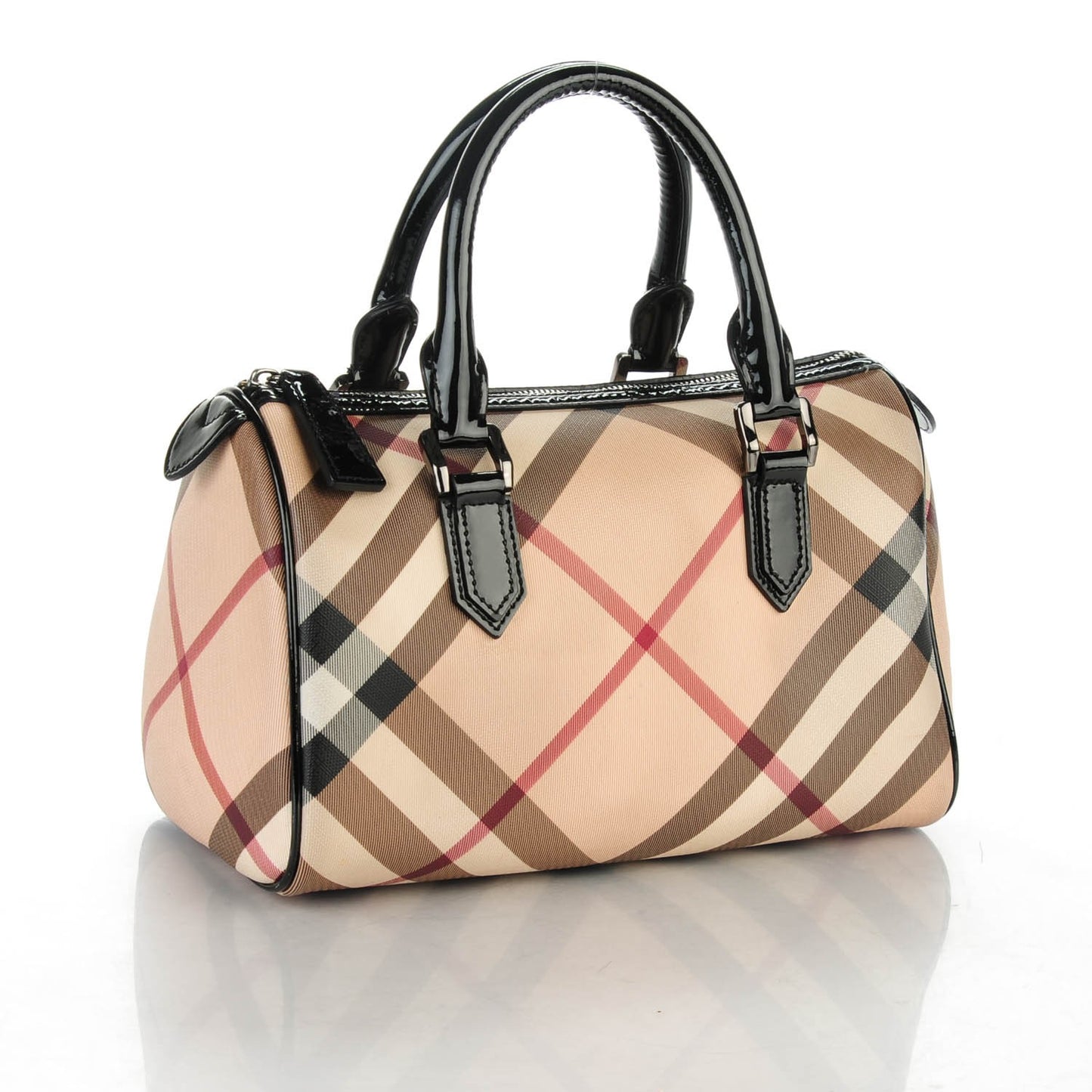 Nova Check Small Chester Bowling Bag Black