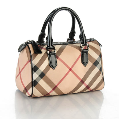 Burberry Nova Check Small Chester Bowling Bag Black 3 of 8
