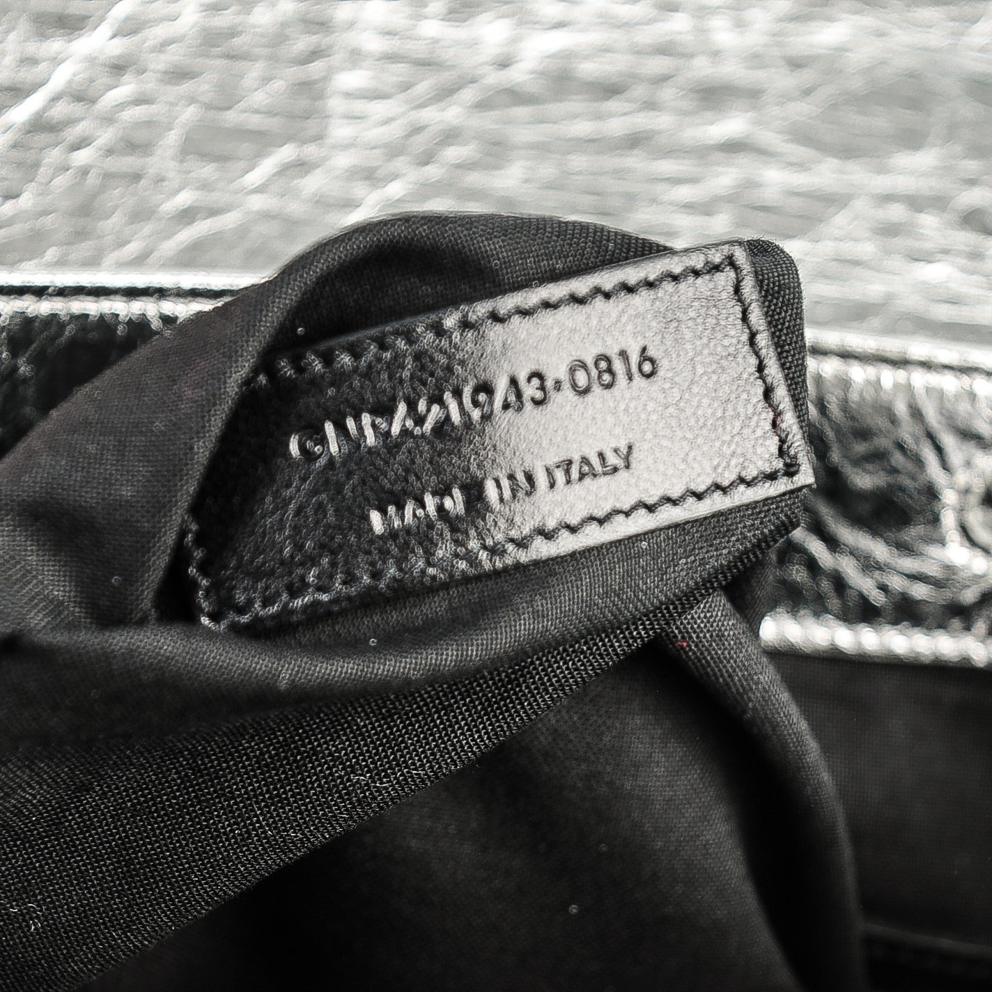 Saint Laurent Metallic Calfskin Festival Backpack Silver 7 of 7