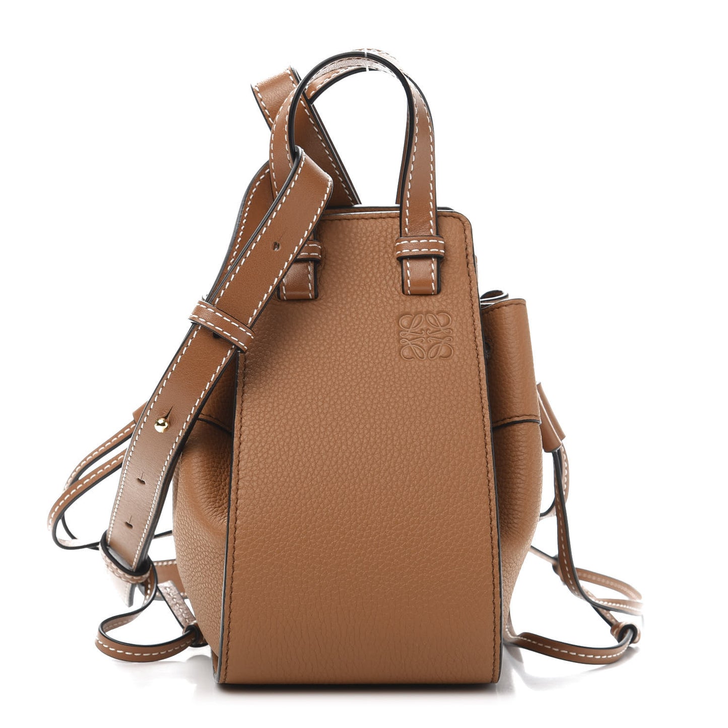 Calfskin Mini Hammock Shoulder Bag Tan
