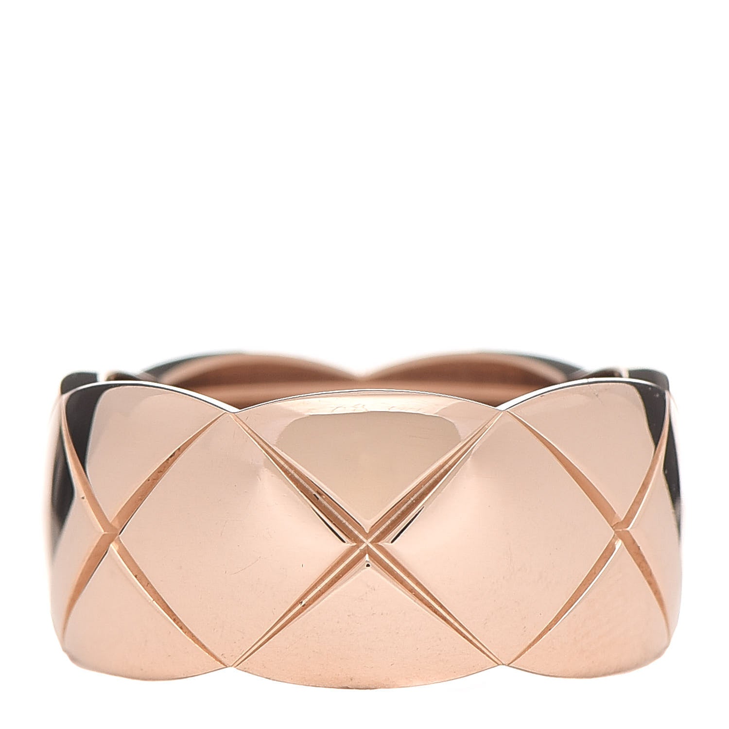 Chanel 18K Beige Gold Large Coco Crush Ring 62 10 3 of 6