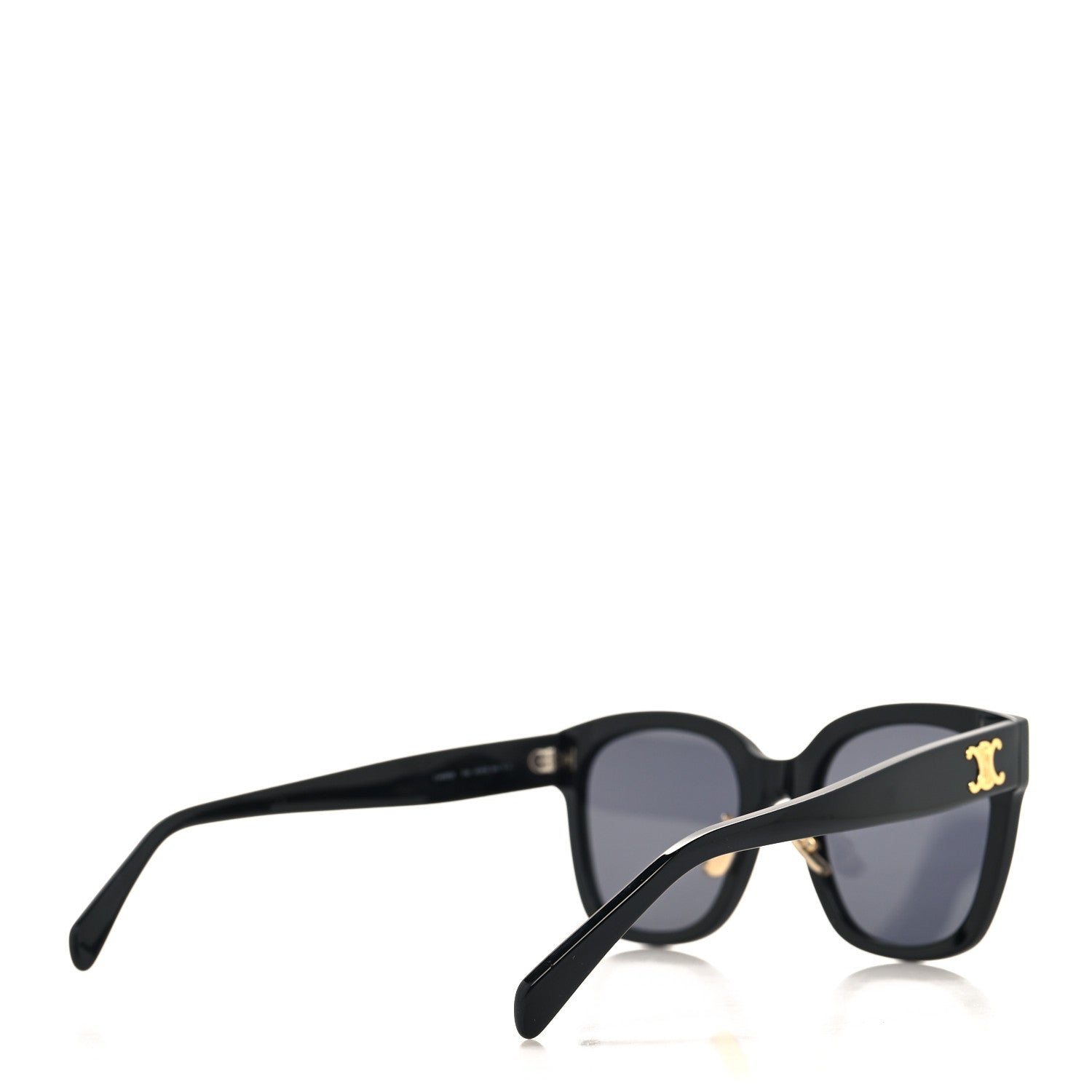 Celine Acetate Triomphe 01 Square Sunglasses CL 40222F Black 4 of 9