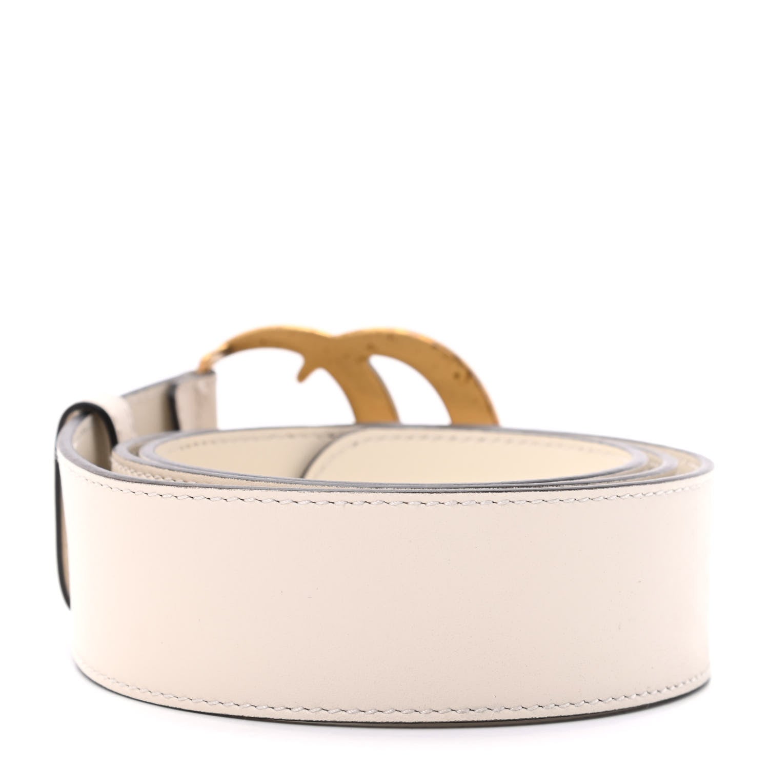 Gucci Calfskin Double G 40mm Belt 85 34 Mystic White 2 of 5