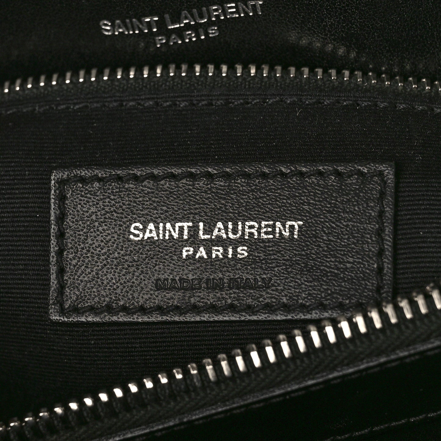 Calfskin Y Quilted Monogram Medium Loulou Chain Satchel Black