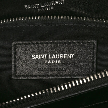 Saint Laurent Calfskin Y Quilted Monogram Medium Loulou Chain Satchel Black 6 of 8