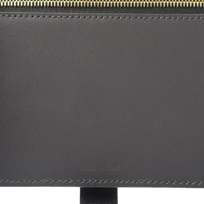 Celine Grained Calfskin Large Multifunction Strap Wallet Grey 9 of 10