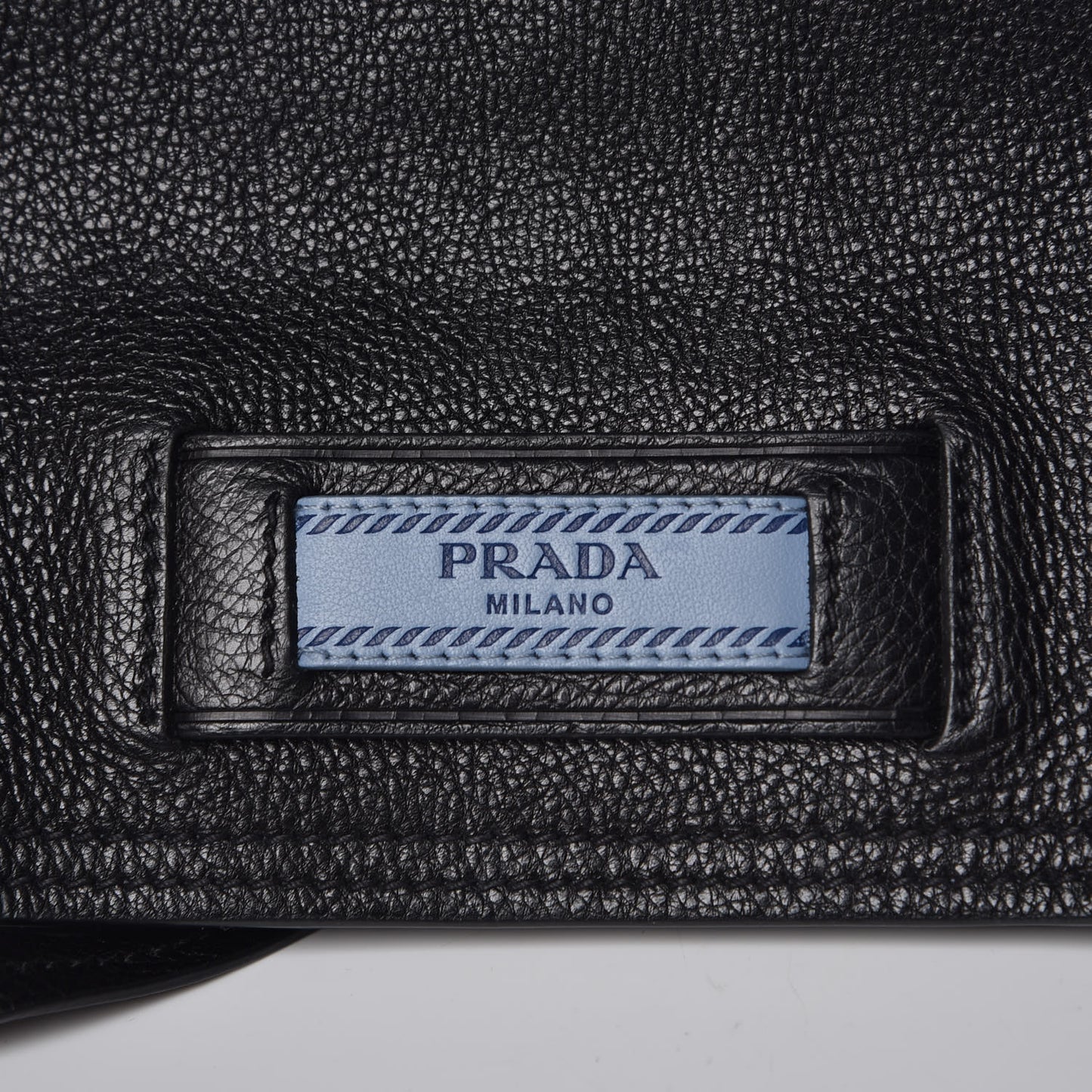 Glace Calf Etiquette Flap Black Astrale