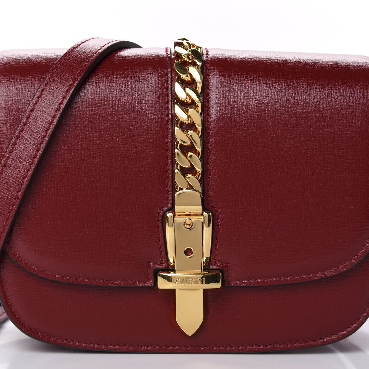 Azalea Calfskin Mini Sylvie 1969 Flap Messenger Bag New Cherry Red