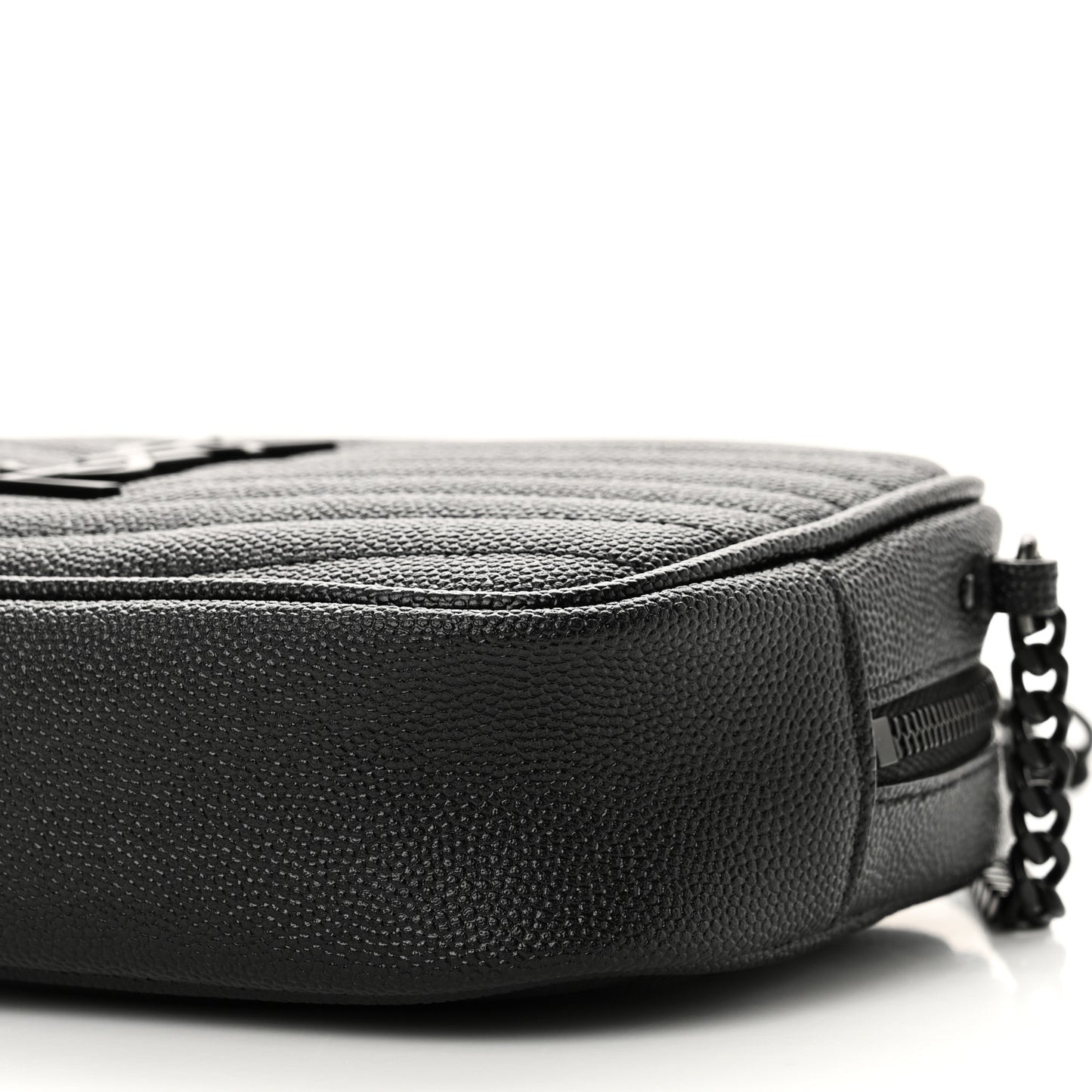 Grain De Poudre Matelasse Monochrome Monogram Mini Lou Camera Bag Black