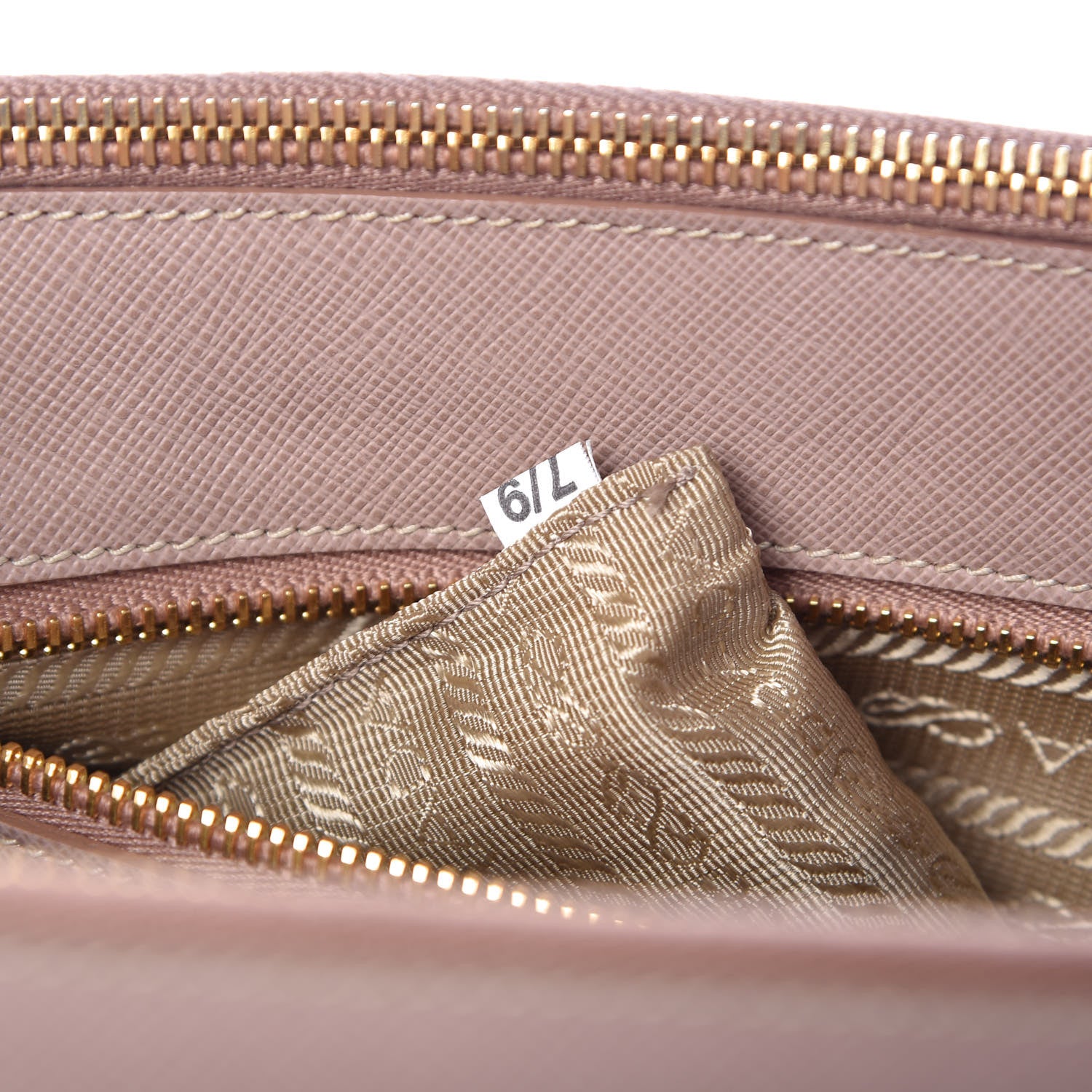 Prada Saffiano Small Galleria Double Zip Tote Cammeo 9 of 9