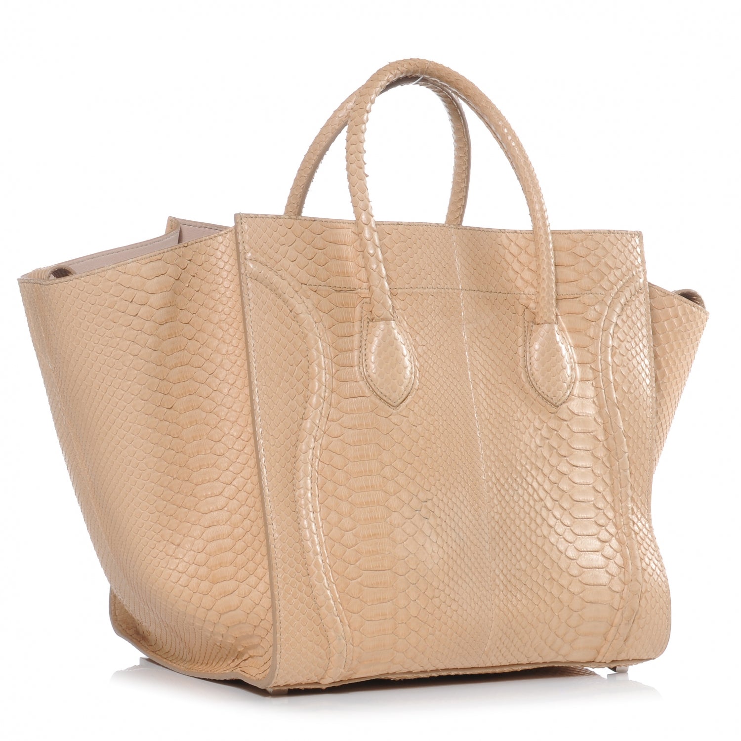 Celine Python Small Phantom Luggage Dusty Pink 3 of 9
