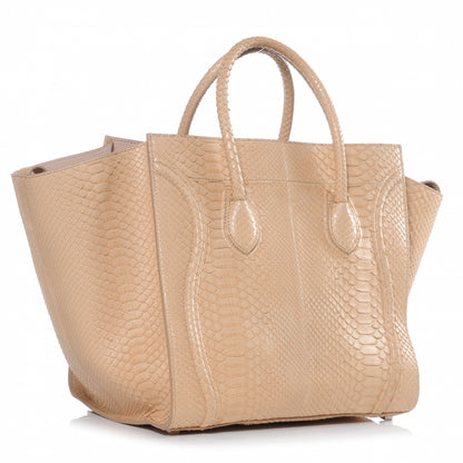 Celine Python Small Phantom Luggage Dusty Pink 3 of 9
