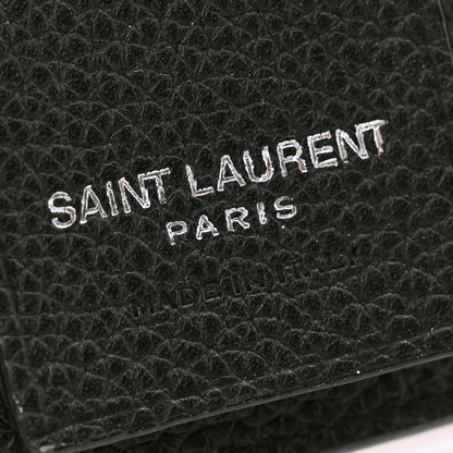 Saint Laurent Grain De Poudre Key Holder Wallet Black 6 of 8