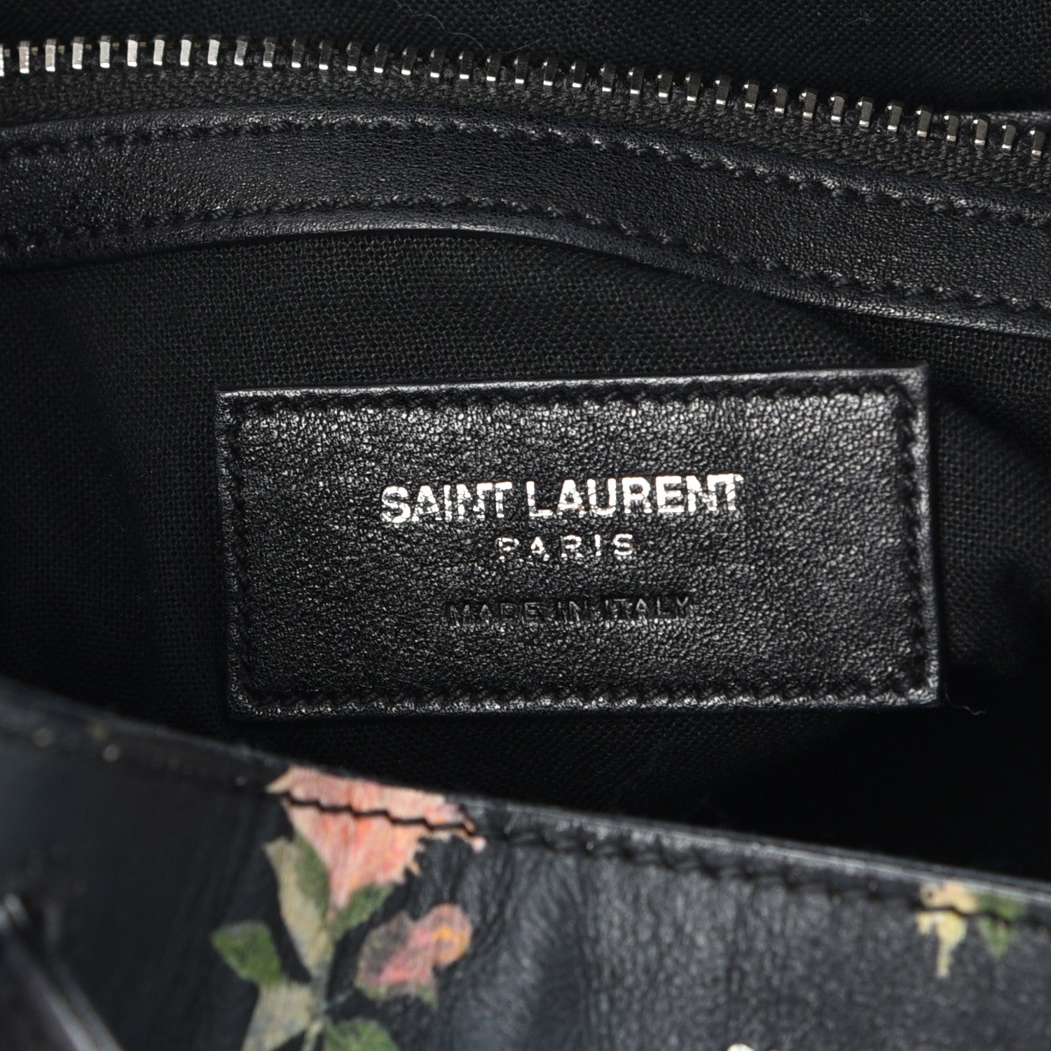 Saint Laurent Calfskin Prairie Flower Printed Festival Backpack Multicolor 6 of 15