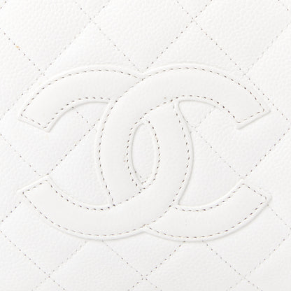 Chanel Caviar Quilted Petit Timeless Tote PTT White 7 of 9
