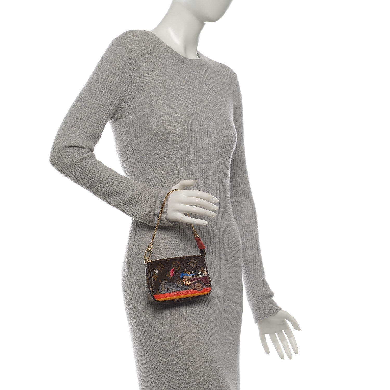 Louis Vuitton Monogram 2015 Christmas Animation Mini Pochette Accessories 2 of 6