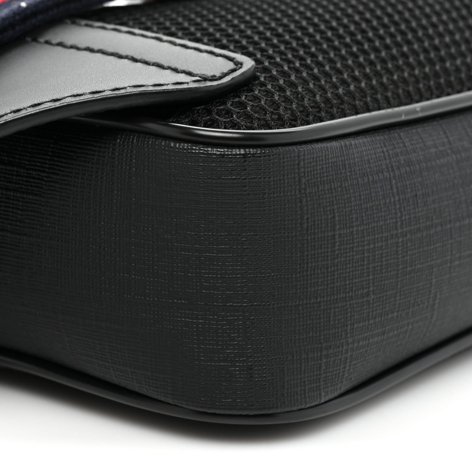 Gucci Soft GG Supreme Monogram Web Belt Bag Black Grey 9 of 9